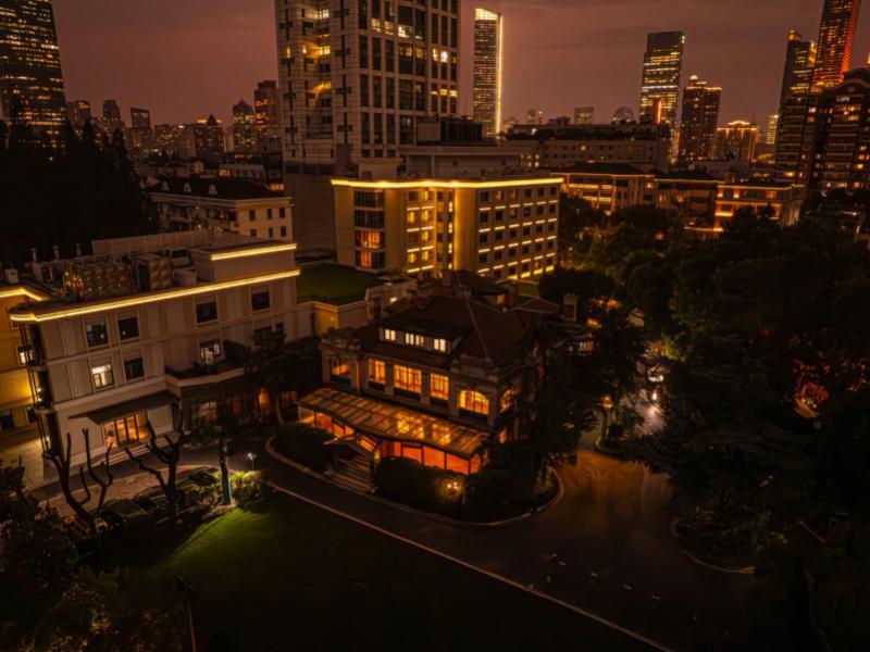 Night aerial view